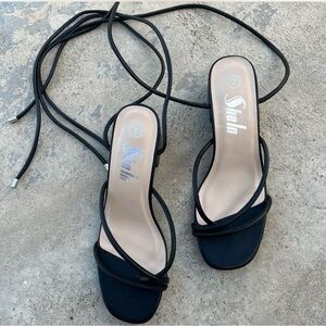 SHEIN Black Strappy Women's Sandals